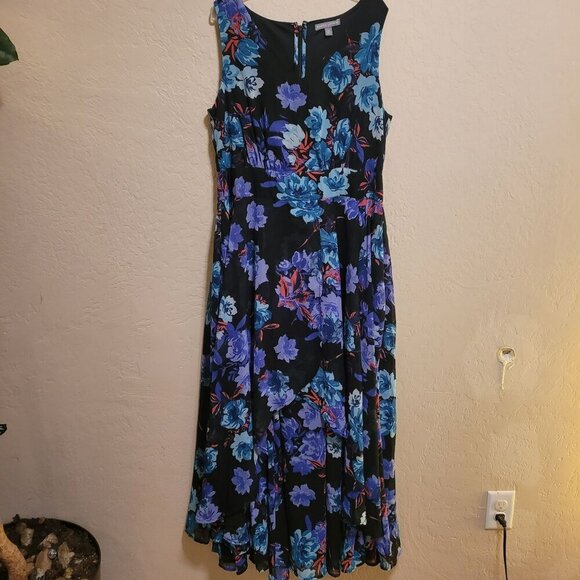 Jessica London Floral Sleeveless Maxi Dress  size 12W - Picture 1 of 7